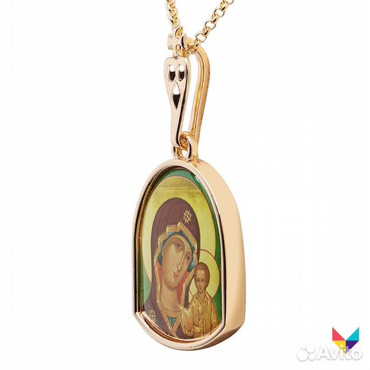 Кулон Казанская икона Божьей Матери