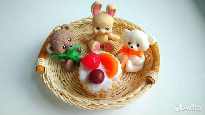 Мыло ручной работы зайка Карамелька