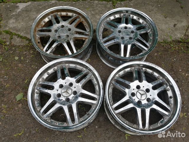 Литые диски R-18 на Мерседес S класс W140