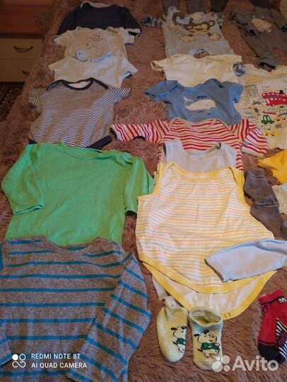 Вещи пакетом на мальчика от 6 до 9 месяцев