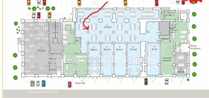 Аренда Помещения свободного назначения,372.9 м²