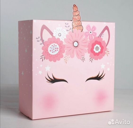 Коробка подарочная единорожка