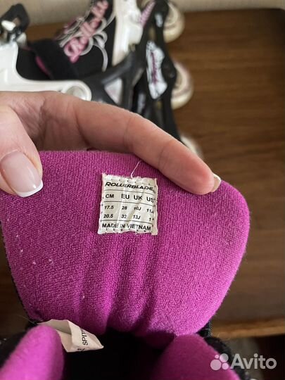 Rollerblade ролики дет р.17.5 до 32 + рюкзак+ шлем