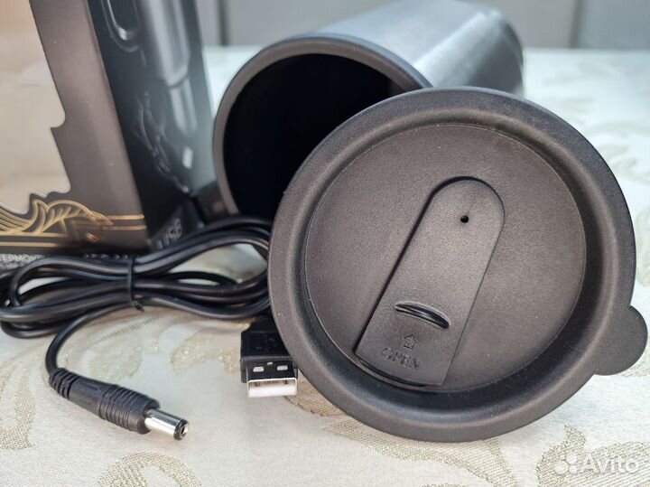 Термокружка с USB Супер папа, 450 мл