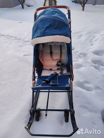 Санки коляска ника 7 8к