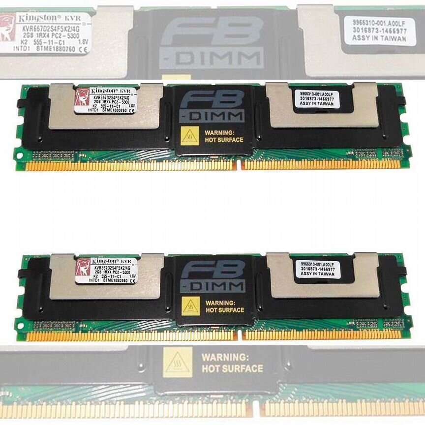 [KVR667D2S4F5K2/4G] Оперативная Память Kingston Ddr1 Kvr667d2s4f5k2/4g