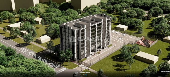 2-к. квартира, 50,5 м², 6/8 эт.