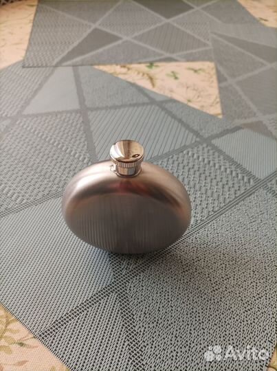 Фляга наржавеющая круглая