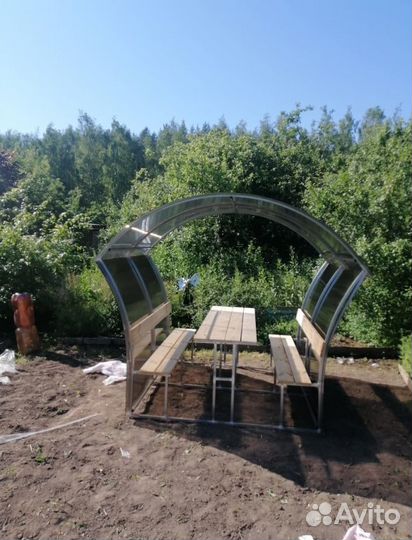 Беседка дачные из поликарбоната
