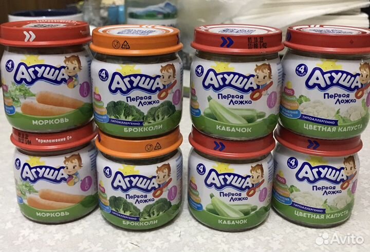 Детское пюре Агуша; каши Агуша; каши Nestle; сок