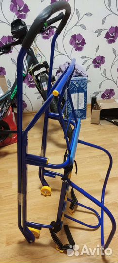 Детские санки на колесах новые