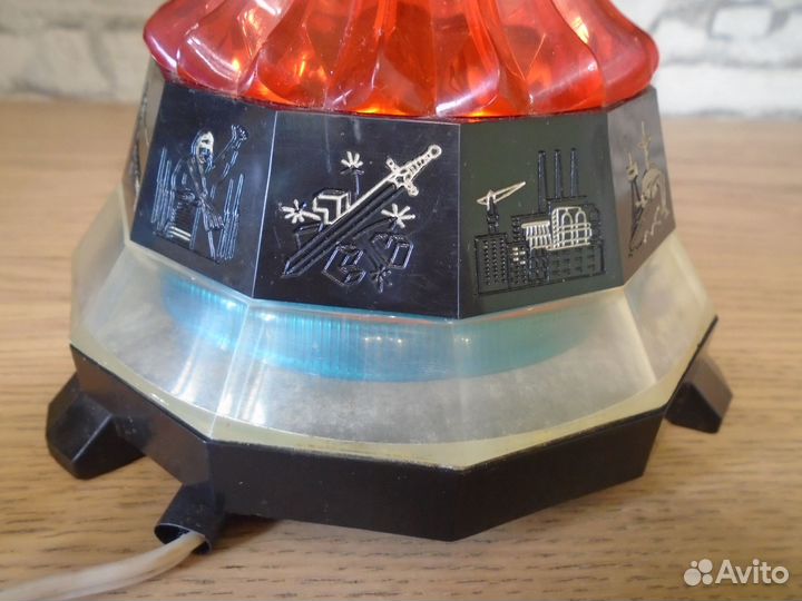 Светильник СССР Ракета + 2 запасные лампочки