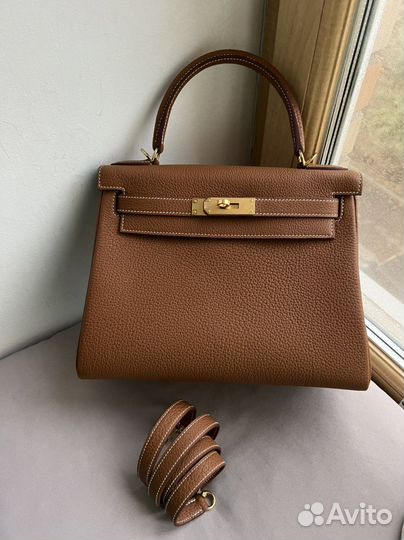 Сумка Hermes Kelly 28 gold