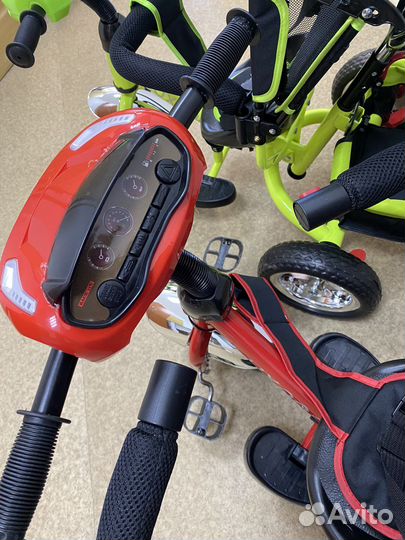 Детский велосипед с ручкой новый