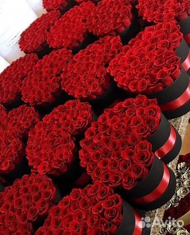 Розы в коробке