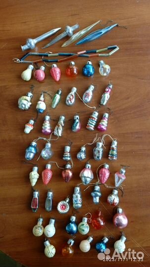 Елочные игрушки малютки СССР