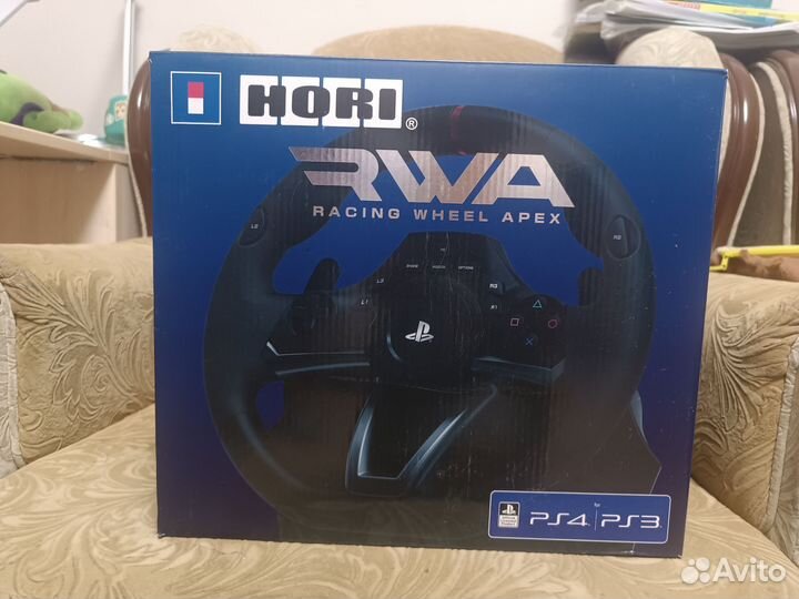 Игровой руль с педалями для ps4 + игра