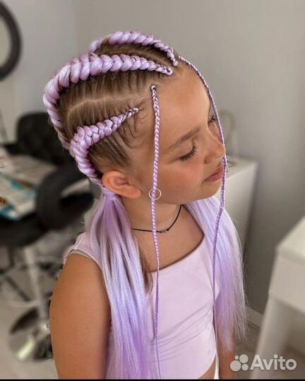 Брейды с канекалоном,косы,афрохвост,афрокосы,зизи