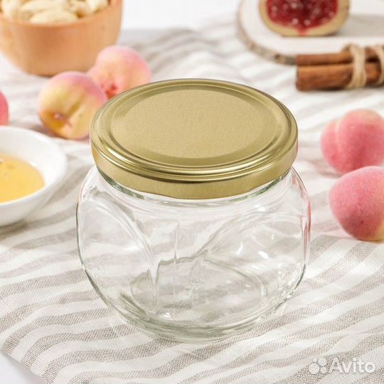 Набор банок стеклянных с крышкой «Квадро», 6 шт, 3