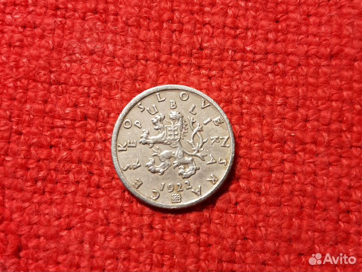 Чехословакия /монеты 4шт.1920е годы набор/XF