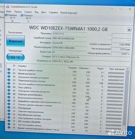 HDD WD blue 1tb