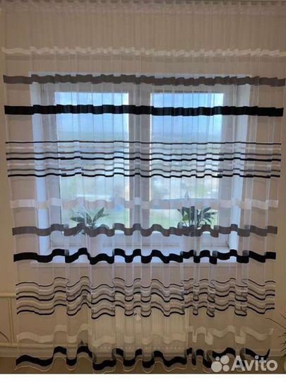 Тюль в полоску 400*270
