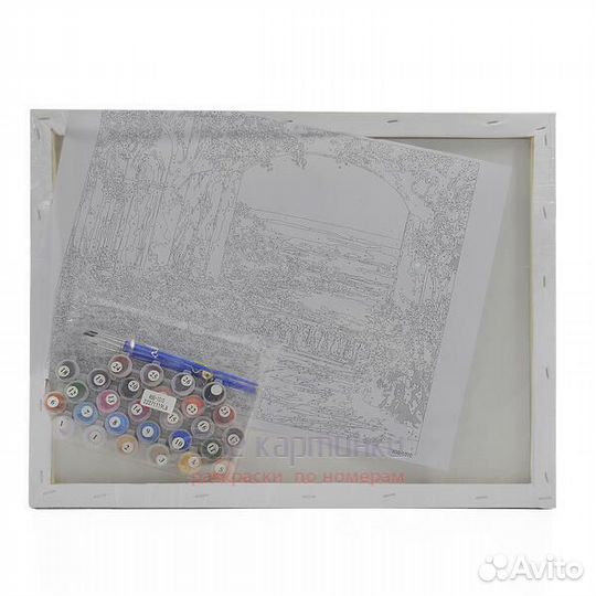 Картина по номерам 40x50 Девушка с огромными белым