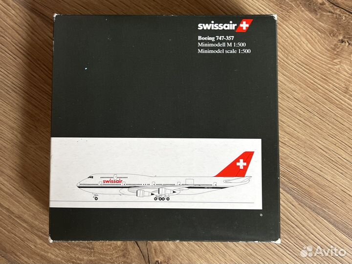 Herpa 1:500 swissair boeing 747