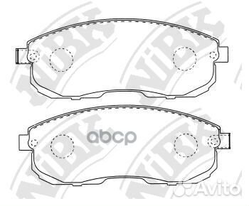 Колодки тормозные дисковые перед nissan Tea