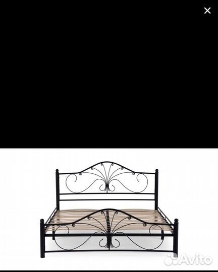Кровать металлическая Provance черная