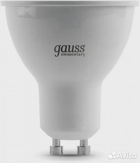Лампа LED gauss GU10, спот, 9Вт, Elementary