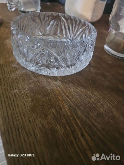 Конфетница, ваза, миска, салатник хрустальная