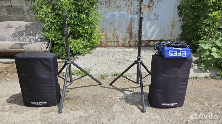 Комплект звука Behringer B115d и Yamaha MG82cx