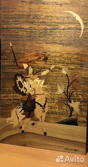 Панно настенное, инкрустация Маркетри