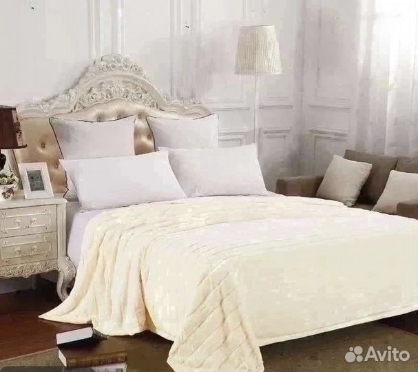 Меховой плед плед-покрывало 