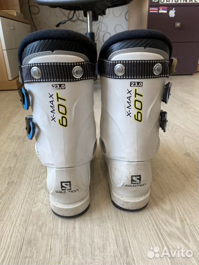 Детские горнолыжные ботинки Salamon 23 размер