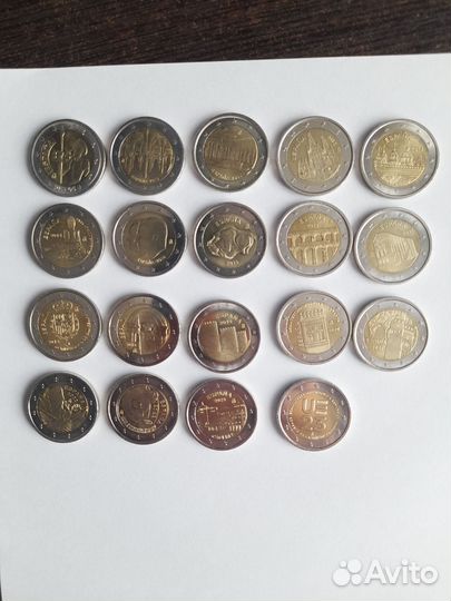 Монеты испании 2 евро