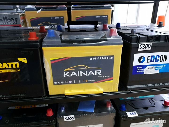 Аккумулятор 75Ач Азия Kainar 80D26L