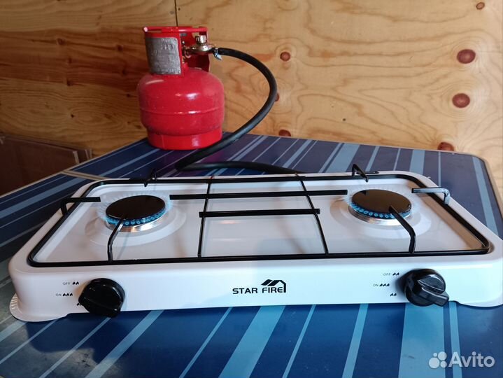 Плитка газовая двухкомфорочная с баллоном