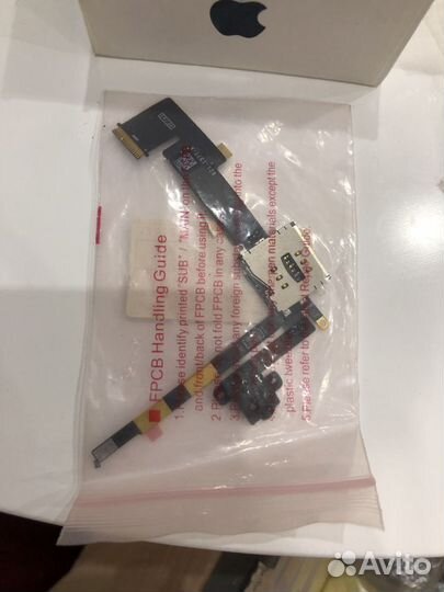 Шлейф iPad 2 разъем гарнитуры+SIM 3G