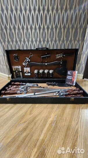 Шашлычный подарочный набор в кейсе