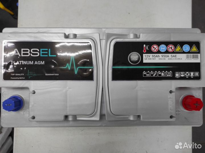 Аккумулятор AGM 95Ач Abs Mutlu 900A start-stop Bmw