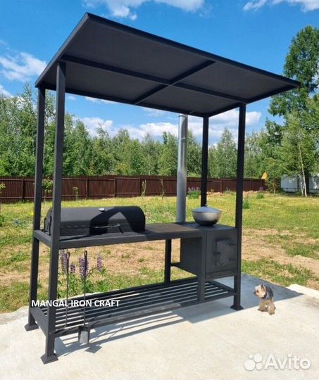 Беседка с мангалом