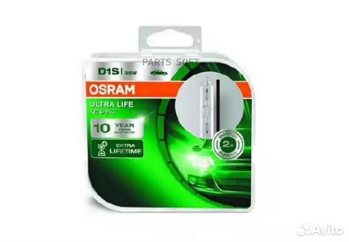 Osram 66140ulthcb Лампа ксеноновая Osram xenarc ultra life (10 лет гарантии) D1S (35W 85V PK32d-2) 2