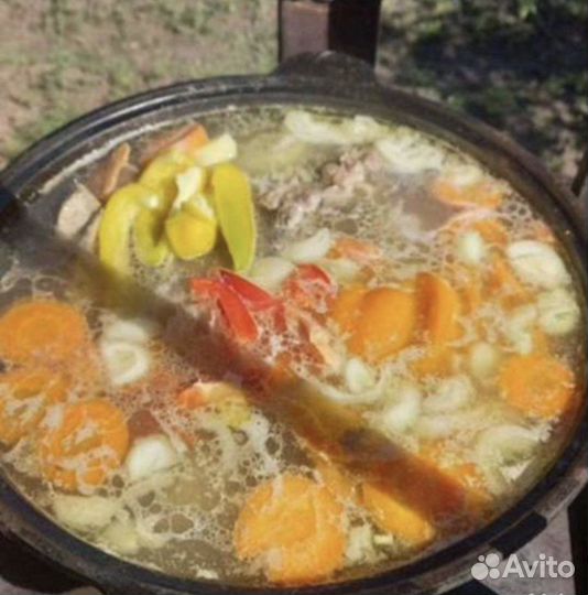 Казан чyгунный 12л