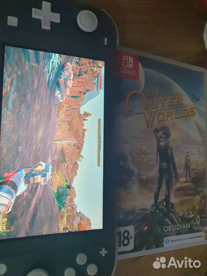 Nintendo switch lite с играми и чехлом