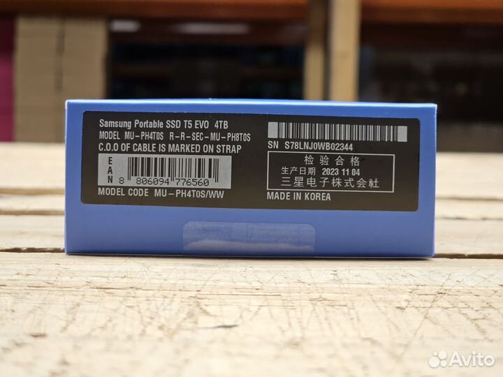 Внешние SSD samsung T5 EVO 4TB