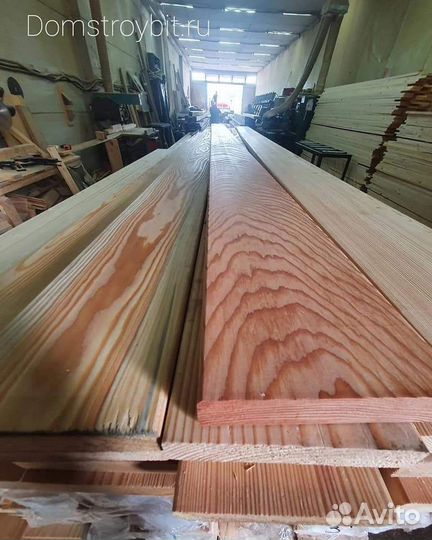 Палубная доска (глаткая)(вилвет)из лиственницы 67