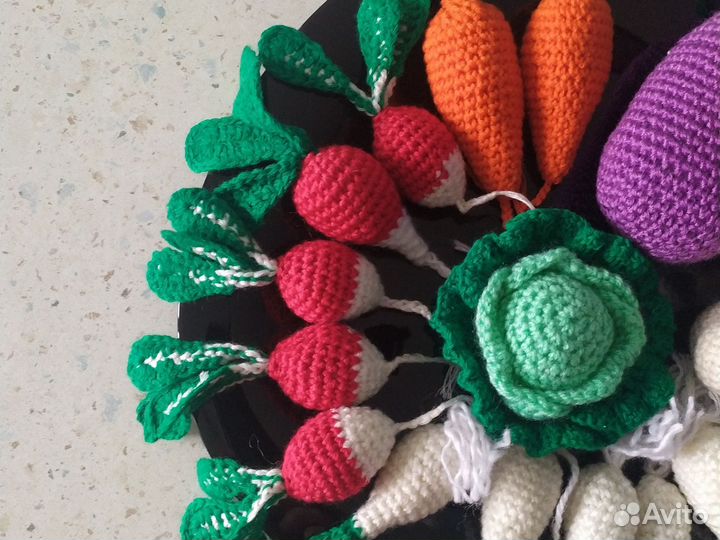 Овощи крючком