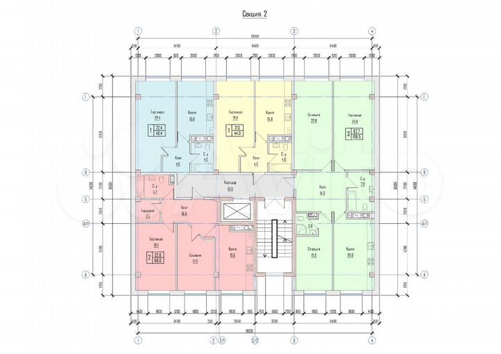 3-к. квартира, 106,7 м², 10/11 эт.